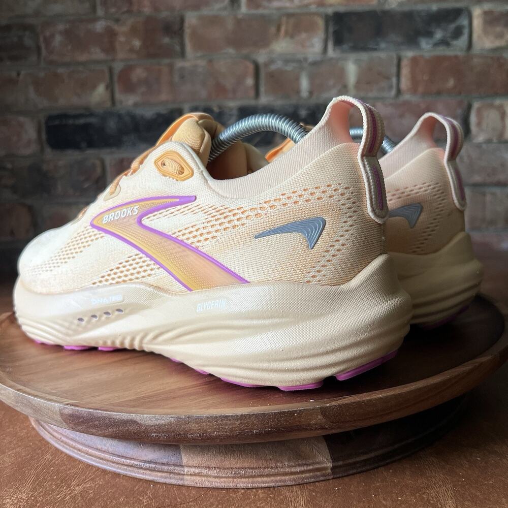 Brooks Glycerin 22 Womens 11 Apricot Pink Athletic Running Shoes Sneakers - Picture 11 of 16